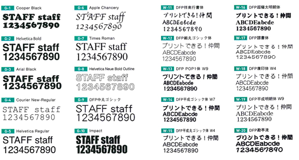 フォント